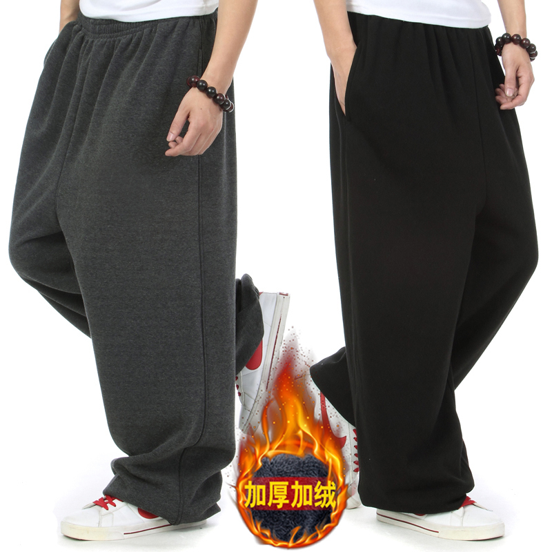 175kg Fat Men's Winter Thickened Casual Pants Loose Large Size Sports Sweatpants Youth Student Hip-Hop Street Dance Pants 175kg Fat Men's Winter Thickened Casual Pants Loose Large Size Sports Sweatpants Youth Student Hip-Hop Street Dance Pants