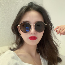 Round trampoline retro sunglasses Men and women Tide Glasses Round Face slim net Red Street Pat Personalities sunglasses too