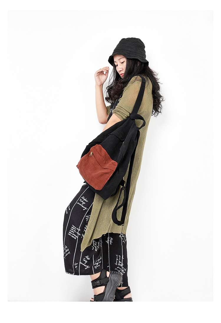 Chengxin nữ 2019 màu mới cotton túi lanh đơn giản túi hoang dã đeo vai ba lô nữ - Ba lô balo bitis