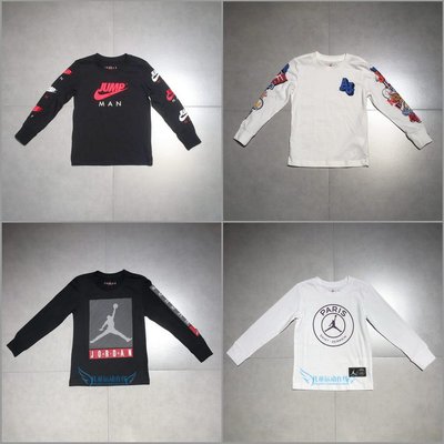 JORDAN Nike, хлопковый лонгслив для мальчиков, футболка, детская одежда