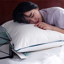 The wife said pure cotton soft neck pillow low pillow to help sleep adult pillow can Machine wash Star hotel pillow