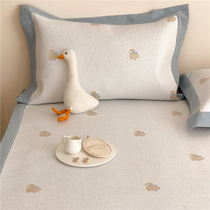 ins teen girl hearts cool mat ice silk mat three sets washable fresh brief about Korean style card ventilation air conditioning soft mat