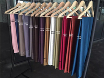 Simple 60 long staple cotton tribute satin solid color quilt cover single sheet pillowcase single piece can be freely matched with four sets