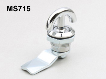 Electric cabinet door turn tongue lock waterproof belt lock door lock MS715 industrial haitang handle cylindrical equipment turn tongue