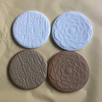 Imitation of Song Dynasty engraved ceramic coaster Lake field glaze round ceramic coaster 50 yuan 1 piece