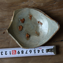 Five generations of Kiln Secret Porcelain Green Porcelain Bowls bottom specimen ancient porcelain sheet specimen Longquan blue porcelain specimen samples