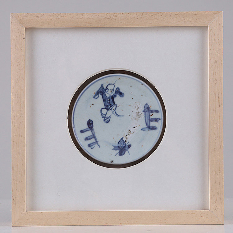 Ming and Qing porcelain pieces Ming Dynasty Qing flower Porcelain Pieces Decoration Painting Family Hung Painting Artwork Ancient Play Antiques