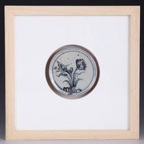 Ming Dynasty blue and white porcelain decorative painting old porcelain specimen decoration Ming and Qing Dynasty blue and white porcelain ornaments lotus decoration painting