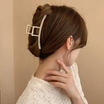 South Koreas light luxury high-definition rhinestone pearl clip 2022 new temperament elegant shark clip back head hairpin female