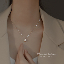 Korean sterling silver necklace light luxury niche 2022 new female design exquisite clavicle chain Xia Xianqi simple