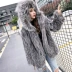 Queen of Flames mùa thu và mùa đông mới lông cáo lông cáo lông giữa dài - Faux Fur Faux Fur