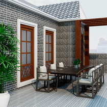 Outdoor country antique tile tile Villa courtyard wall brick living room background wall tile outdoor yard wall tile antifreeze