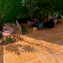 Rural pastoral tile outdoor roof garden floor tiles wear-resistant outdoor balcony terrace floor tiles non-slip antifreeze