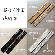 100x800 black Golden Flower living room floor tile home decoration simple modern bedroom restaurant wave line anti-fouling freeze