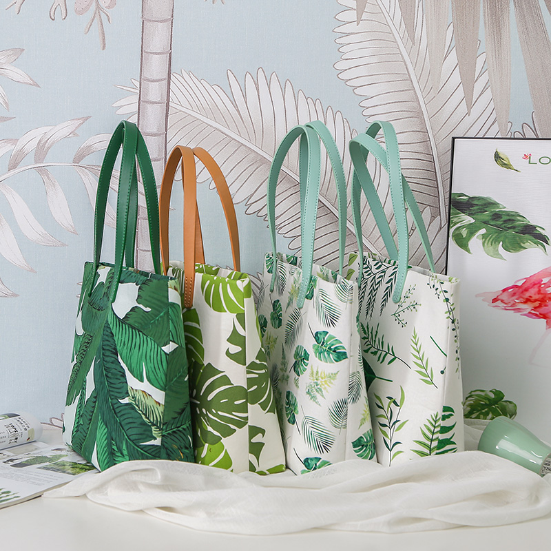 Tang Rabbit Rabbit Fresh Fashion Summer Holiday Large Capacity Handle Cloth Art Making Handmade DIY Material Bag Non Finished Products