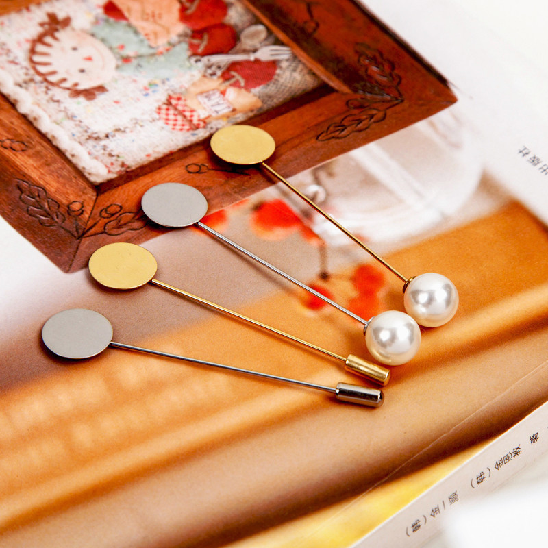 Tangrabbit Rabbit Handmade DIY Ornament Accessories Material Brooch Pearl Lined with Shoulder Sweater Scarf button Large pins