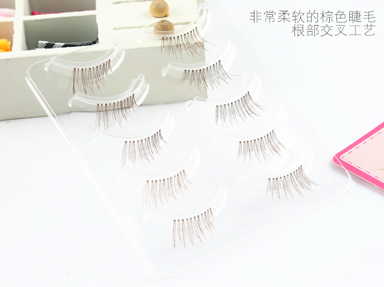 Dứa cô gái lông mi giả tự nhiên thực tế khỏa thân nude sinh viên nâu dài Nhật Bản giao hàng kẹo cao su - Lông mi giả mi giả vacosi