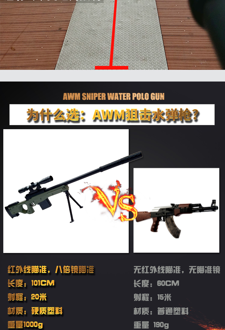 Súng bắn tỉa Jedi sống sót AMW Súng bắn tỉa Barrett 98K có thể phóng súng bắn tỉa nước siêu dài súng ngắn đồ chơi trẻ em súng ak bắn đạn xốp
