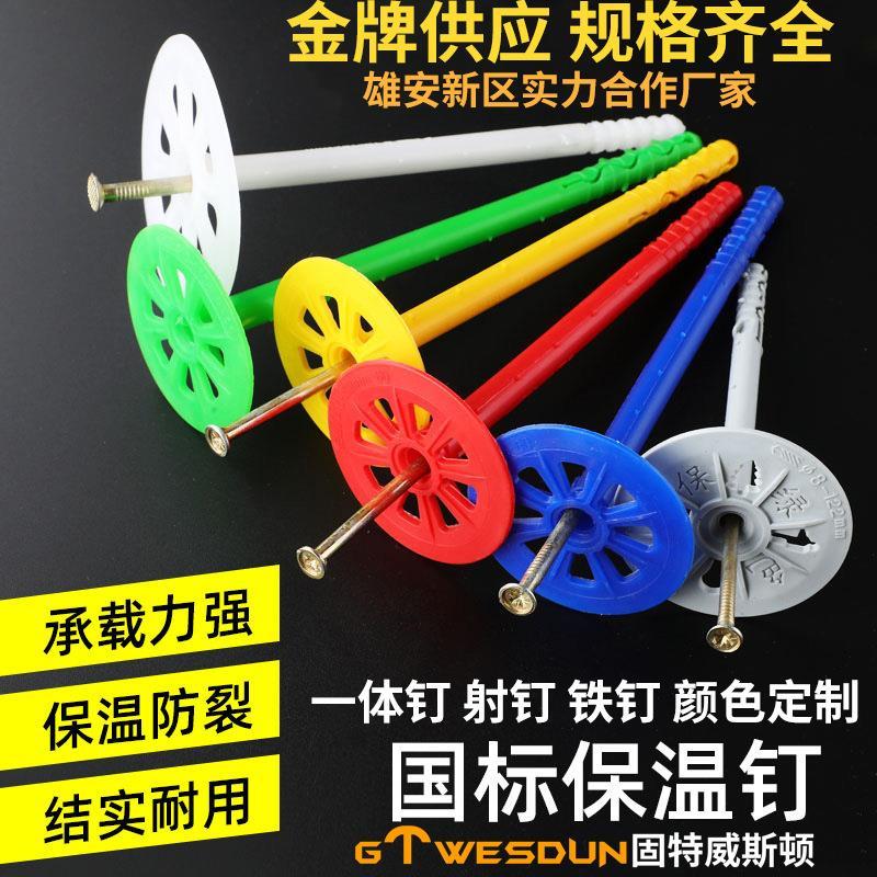 GB insulation nail plastic split expansion inner and outer wall anchor nail building rock wool polystyrene extruded insulation board firmware