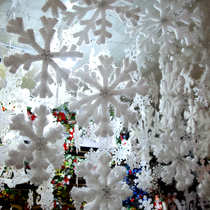 Christmas decoration three-dimensional foam Snowflake Snowflake string window ceiling hanging decoration dance performance stage props