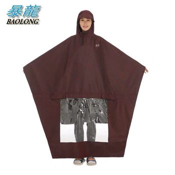 Tyrannosaurus motorcycle poncho is enlarged and thickened to prevent rain