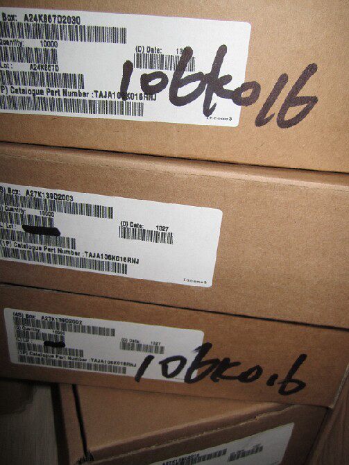 TAJA106K016RNJ AVX 16V10UF 10UF16VA SMD tantalum capacitor SM