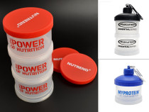 Protein powder-filled powder box funnel fitness supplement portable container box milkshake box small canned bottle