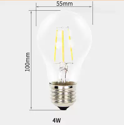 Foshan filament type full circumference LED bulb E27 G45 2W A55 4W bulb 27K