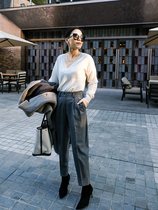 Pants Children Early Spring New Soup Soup 2004 Western Pants Women Grey Flip Side Casual Pants Elegant And Able Flipped Wool Pants