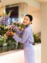 Soup soup 2004 high-end womens clothing collection waist display slim design sensation small crowdsourced silk shirt summer long sleeve real silk shirt 2021 new