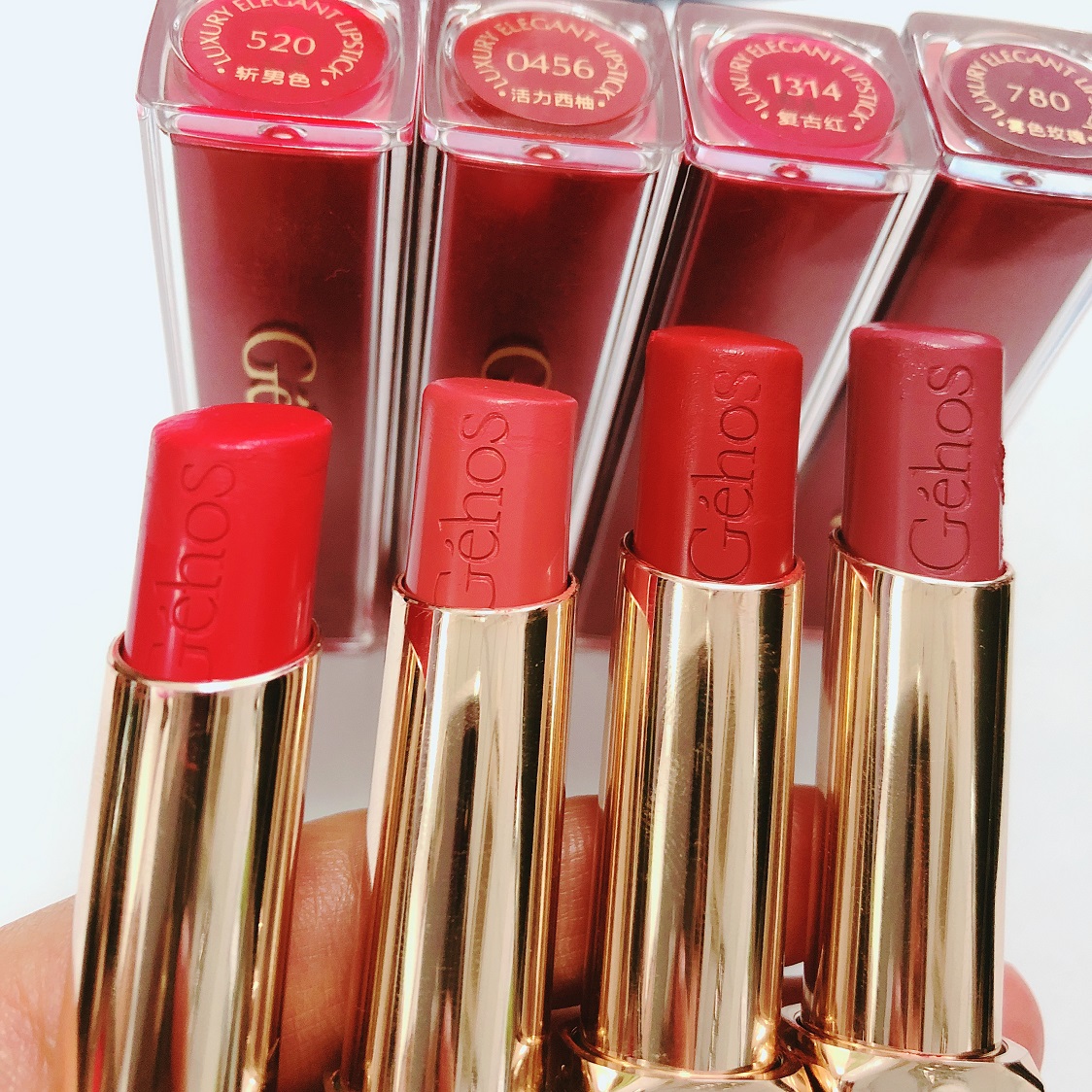 Đích thực Ji Cunxi new matte son môi son môi new 5201314 斩 nam màu kéo dài giữ ẩm không thuốc tẩy black rouge a23