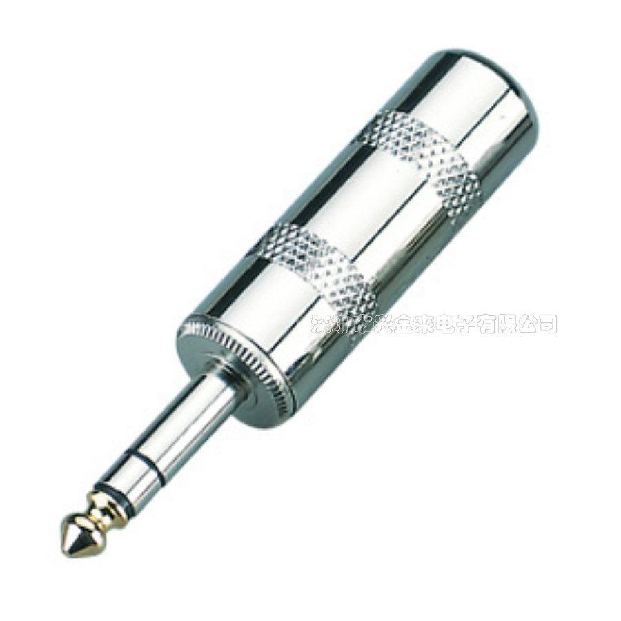 New stock 6 35MM plug double track big three-core microphone microphone wiring head power amplifier plug male head