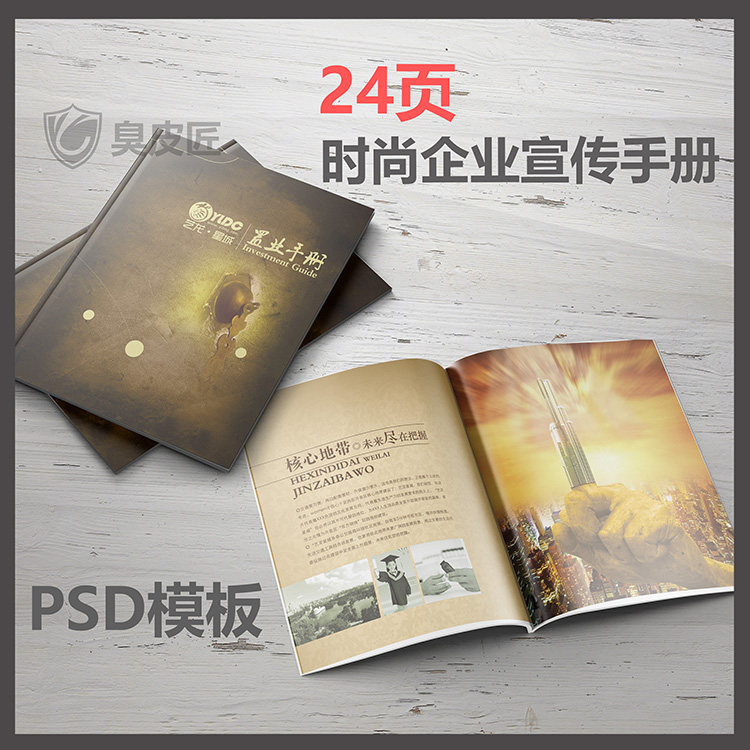 010 Real estate Corporate culture Album information Company brochure design universal psd template material source file
