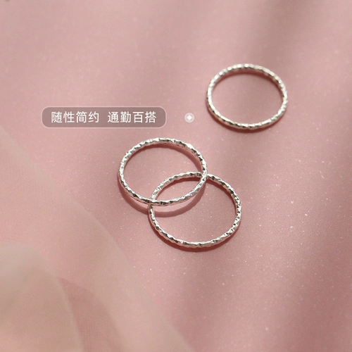 Небольшое дизайнерское модное кольцо, простой и элегантный дизайн, серебро 925 пробы, тренд сезона, яркий броский стиль