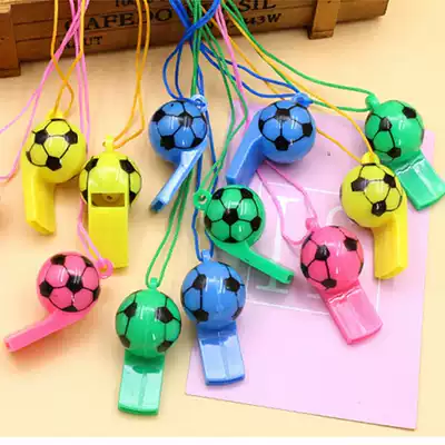Football whistle plastic with lanyard whistle Children play games Referee whistle Life-saving props Kindergarten small gift