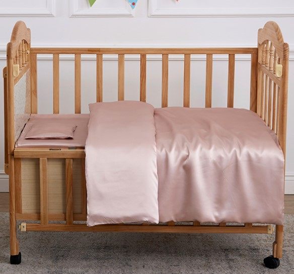 100% mulberry silk children real silk bed product three sets (quilt cover sheet pillowcase)
