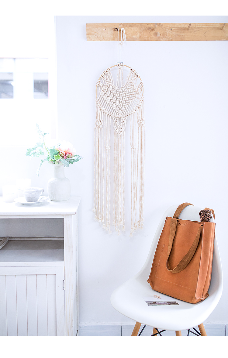 thảm dệt tay đỏ Net, nghệ thuật tấm thảm của ins Bắc Âu gió treo tấm thảm trang trí bức tranh trang trí phòng ngủ phòng khách - Tapestry thảm vải decor