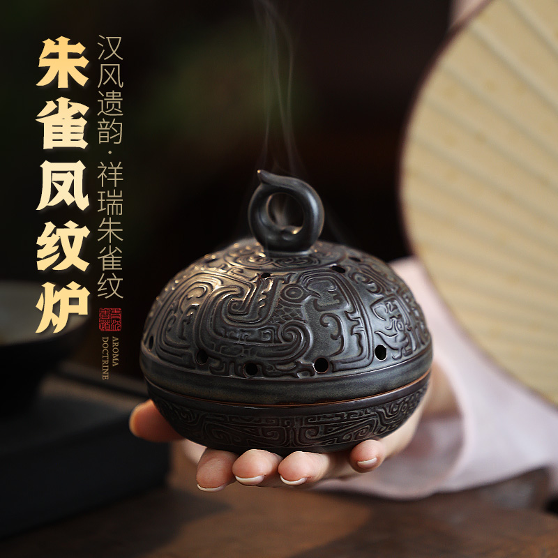 Incense Burner dedicated to the Juacock Creative fragrant inserts Home Pendulum Imitation Guta Fragrant Sandalwood Indoor Retro Pan Aroma Lavender-Taobao