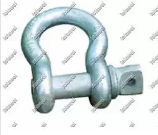 D-buckle bow U-shaped tow hook large trailer hook shackle with cart with winch pulley use
