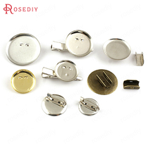 DIY hair accessories Corsage bottom bracket Pin disc hairpin Brooch tray disc head rope buckle 12943