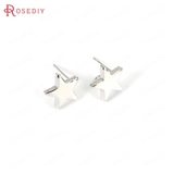 Аксессуар, медные аксессуары, платиновые серьги, DIY, 12мм