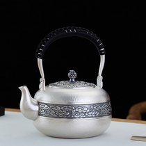 Silver pot pure silver 999 boiling water kettle handmade a bubbling teapot domestic Tiliang cooking teapot tea-tea-tea-set kettle