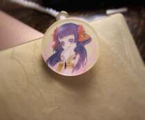 Cute foodie brooch insignia on the chest