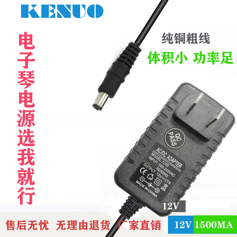 Yamaha P-105B P105WH Electronic Digital Piano PA150A PA-200 Power Cable Adapter