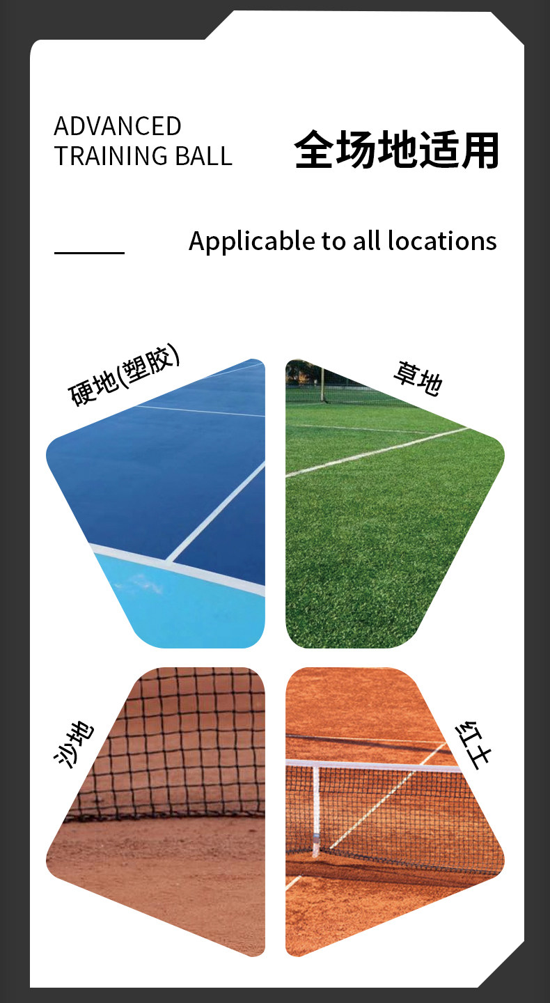 теннисный мяч 欧帝尔odear网球gold无压训练球高弹耐打金球散装网球整袋dd3