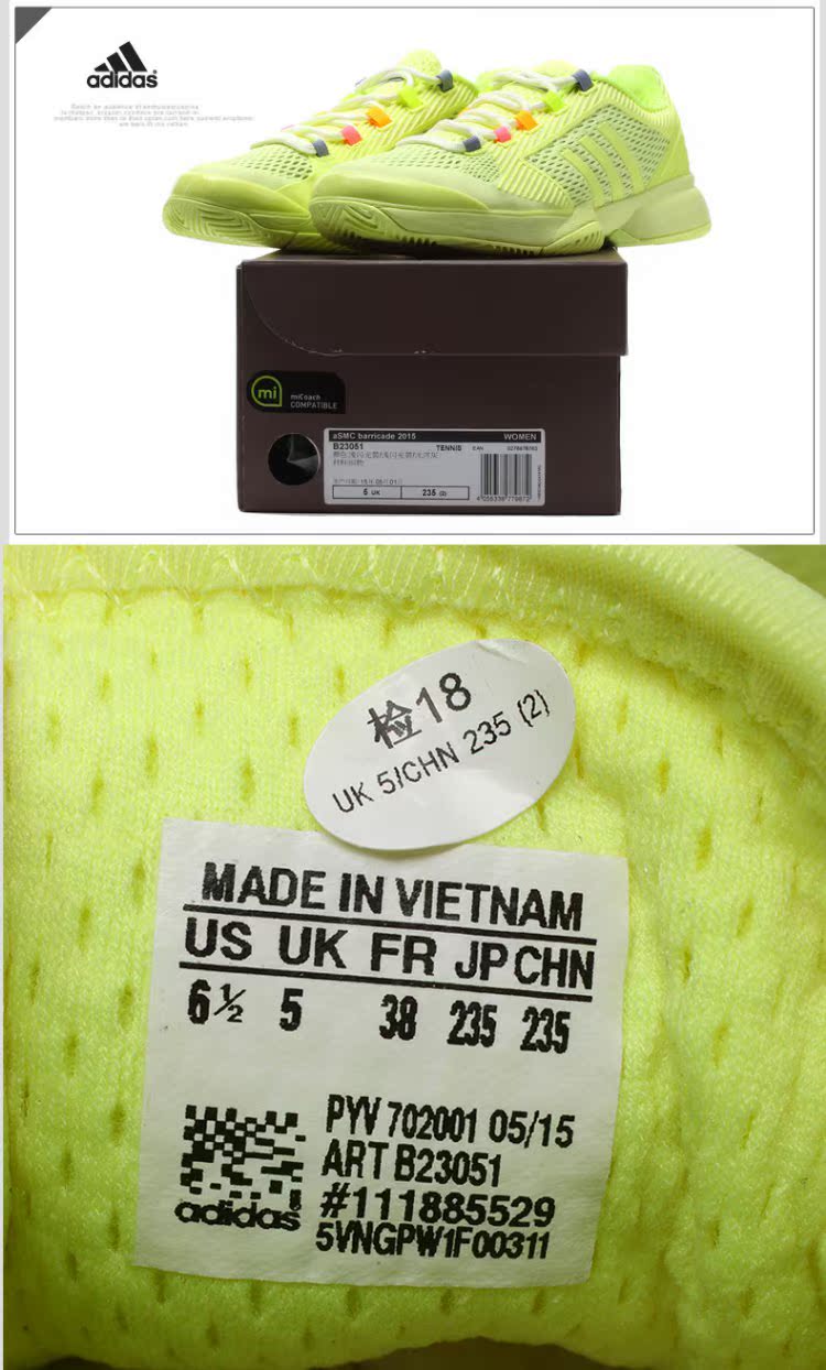 [Giảm giá mã] giày tennis adidas adidas nữ BARRICADE Wozniacki giày sneaker