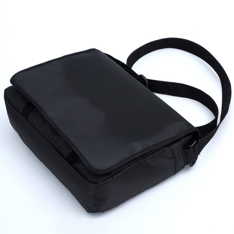 Fashion Trends Men's Bag Single Shoulder Bag Casual Twill Bag Sail Bag of Lei Feng Black Satchel Bag Hanging Bag