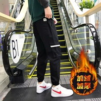 Mùa thu 2018 mới phong cách Hong Kong nam rạng ngời phiên bản Hàn Quốc của xu hướng quần âu thương hiệu hip hop cộng với quần nhung quần áo thời trang
