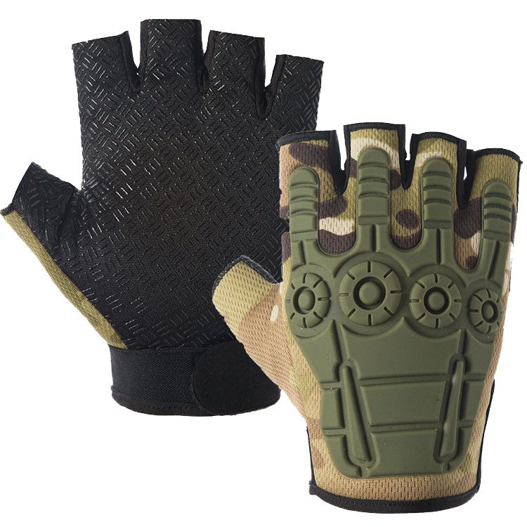 Half Finger Tactical Abrasion Resistant Outdoor Riding Sports Fitness Training Takeaway Gloves Men And Women Special Soldiers Gloves Mountaineering