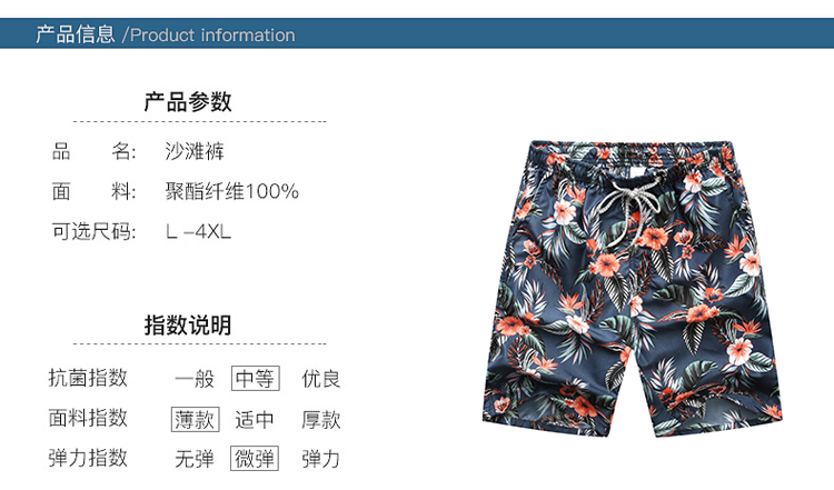 Thái lan travel loose kích thước lớn triều bãi biển quần nam khô nhanh Sanya bơi trunks 5 điểm quần short 衩 đảo kỳ nghỉ tinh quần đi biển tập the	